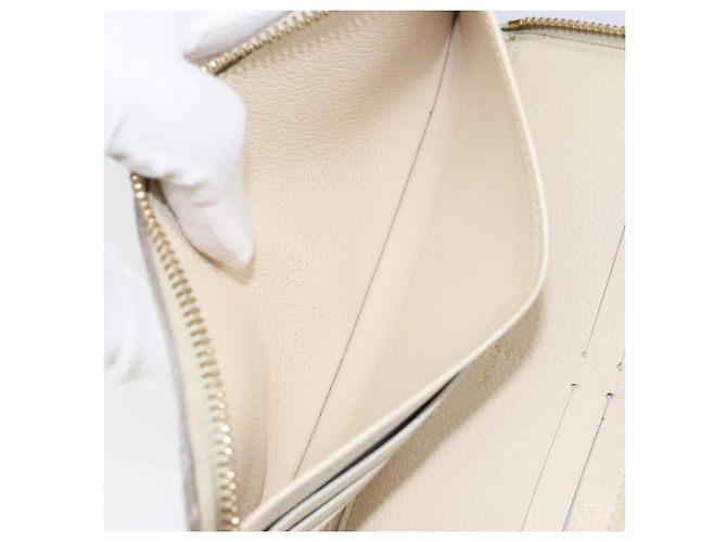 LOUIS VUITTON Empreinte Carteira Secreta Ron Wallet Branca M93437 Auth bs29476 Branco - vista 21