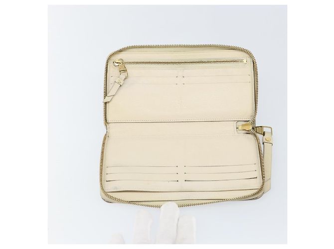 LOUIS VUITTON Empreinte Carteira Secreta Ron Wallet Branca M93437 Auth bs29476 Branco - vista 9