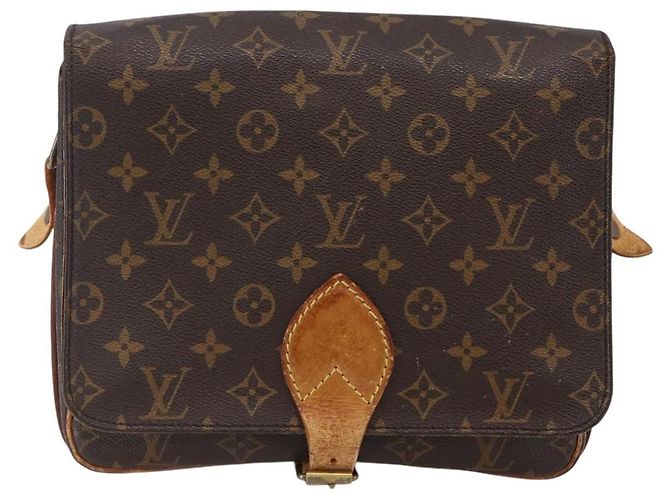 LOUIS VUITTON Borsa a Spalla Monogram Cartouchiere GM M51252 LV Auth BA6637 Monogramma - vista 13