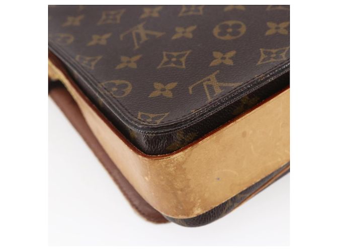 LOUIS VUITTON Borsa a Spalla Monogram Cartouchiere GM M51252 LV Auth BA6637 Monogramma - vista 17