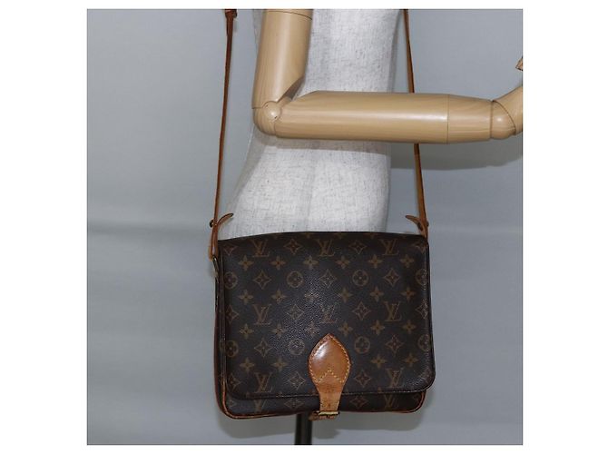 LOUIS VUITTON Borsa a Spalla Monogram Cartouchiere GM M51252 LV Auth BA6637 Monogramma - vista 24