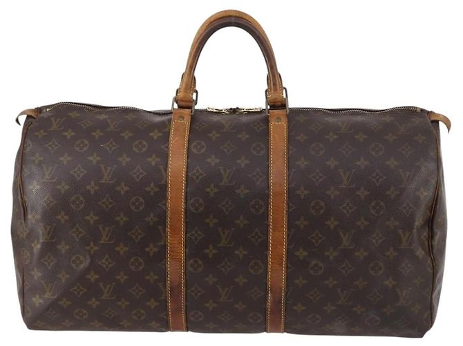 LOUIS VUITTON Borsa Boston Monogram Keepall 55 M41424 LV Auth 141123 Monogramma - vista 2