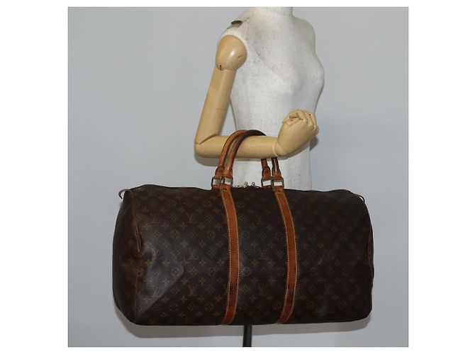 LOUIS VUITTON Borsa Boston Monogram Keepall 55 M41424 LV Auth 141123 Monogramma - vista 21