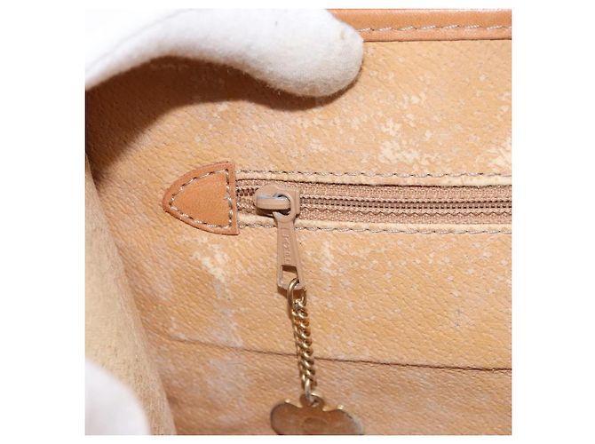 Céline Clutch em lona Macadam CELINE em couro PVC marrom dourado Auth 153469 - vista 20