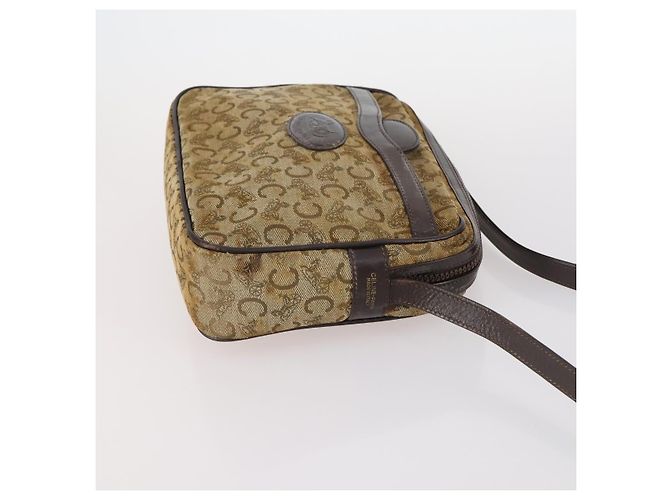 Céline CELINE C Macadam Canvas Schultertasche Emaille 3Set Braun Schwarz Beige Auth bs29851 - Ansicht 11
