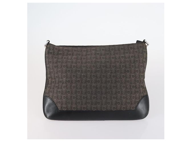 Céline CELINE C Macadam Canvas Schultertasche Emaille 3Set Braun Schwarz Beige Auth bs29851 - Ansicht 17