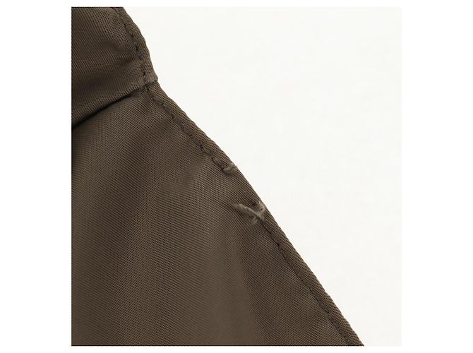 PRADA Rucksack aus grauem Nylon mit Silber authentisch 145848 Braun - Ansicht 25