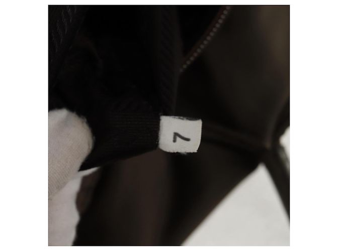 PRADA Rucksack aus grauem Nylon mit Silber authentisch 145848 Braun - Ansicht 32