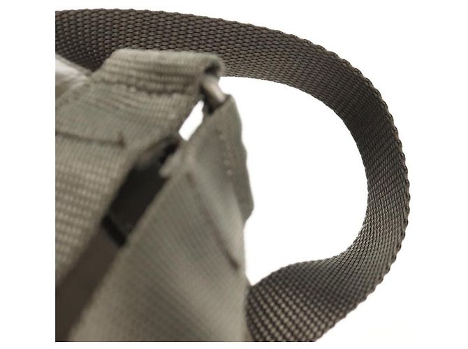 PRADA Rucksack aus grauem Nylon mit Silber authentisch 145848 Braun - Ansicht 8