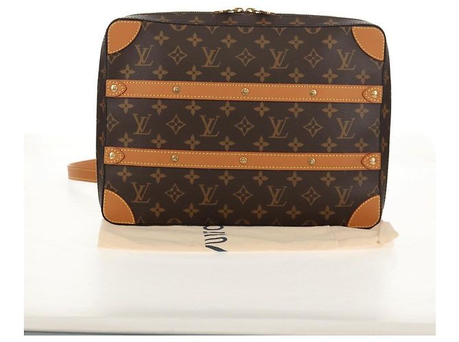LOUIS VUITTON Borsa Messenger Monogram Soft Trunk MM M68494 LV Auth 145804SAM Monogramma - vista 12