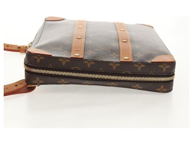 LOUIS VUITTON Borsa Messenger Monogram Soft Trunk MM M68494 LV Auth 145804SAM Monogramma - vista 3