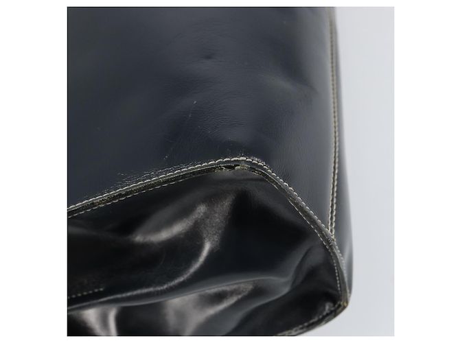 Borsa a mano LOEWE in pelle blu navy e oro Auth bs31051 D'oro - vista 16