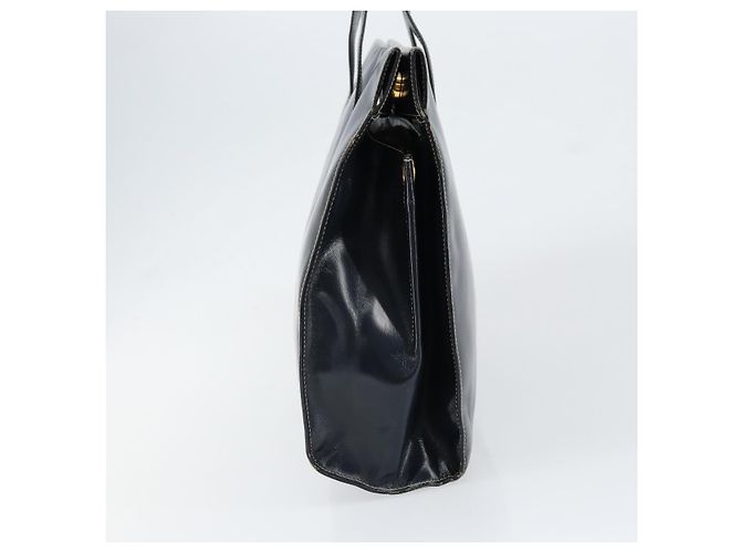 Borsa a mano LOEWE in pelle blu navy e oro Auth bs31051 D'oro - vista 3