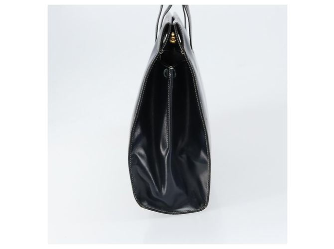 Borsa a mano LOEWE in pelle blu navy e oro Auth bs31051 D'oro - vista 4