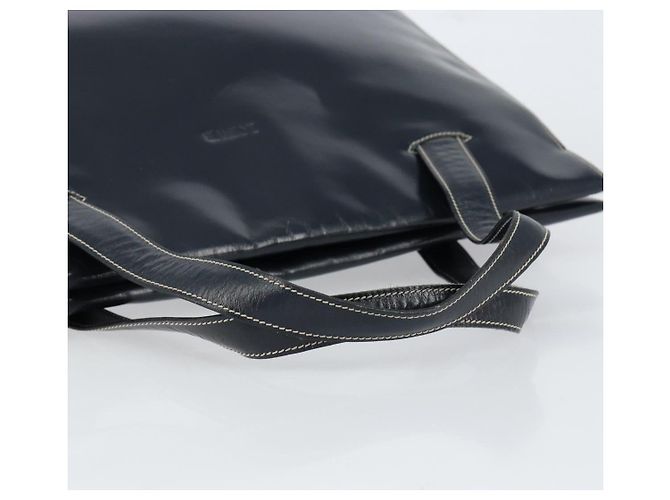 Borsa a mano LOEWE in pelle blu navy e oro Auth bs31051 D'oro - vista 7