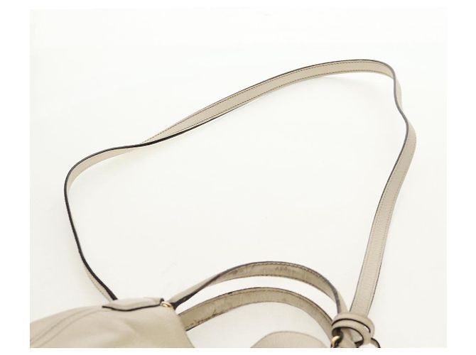 Borsa a Spalla Gucci Soho in Pelle 2 in 1 Bianca Auth ki5995 Bianco - vista 14