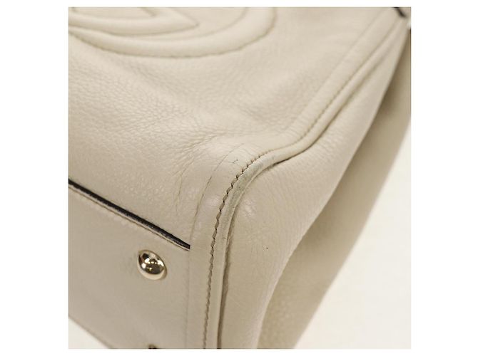 Borsa a Spalla Gucci Soho in Pelle 2 in 1 Bianca Auth ki5995 Bianco - vista 17