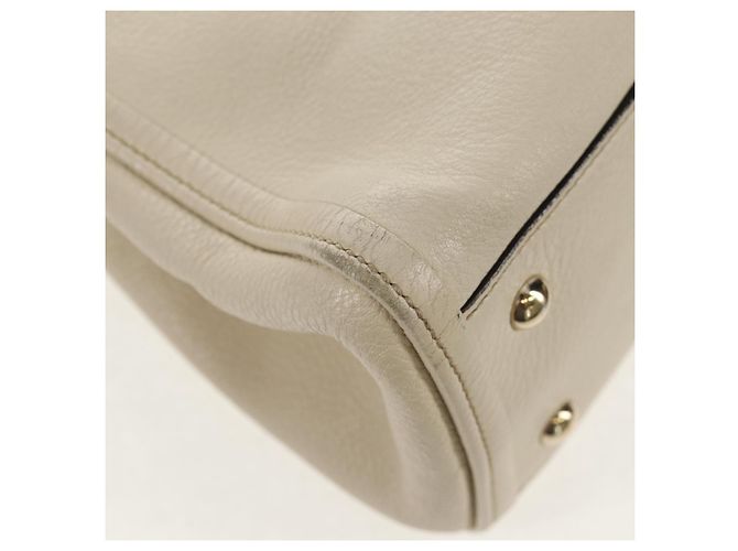 Borsa a Spalla Gucci Soho in Pelle 2 in 1 Bianca Auth ki5995 Bianco - vista 18