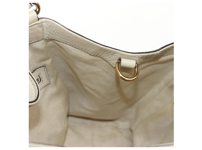 Borsa a Spalla Gucci Soho in Pelle 2 in 1 Bianca Auth ki5995 Bianco - vista 22