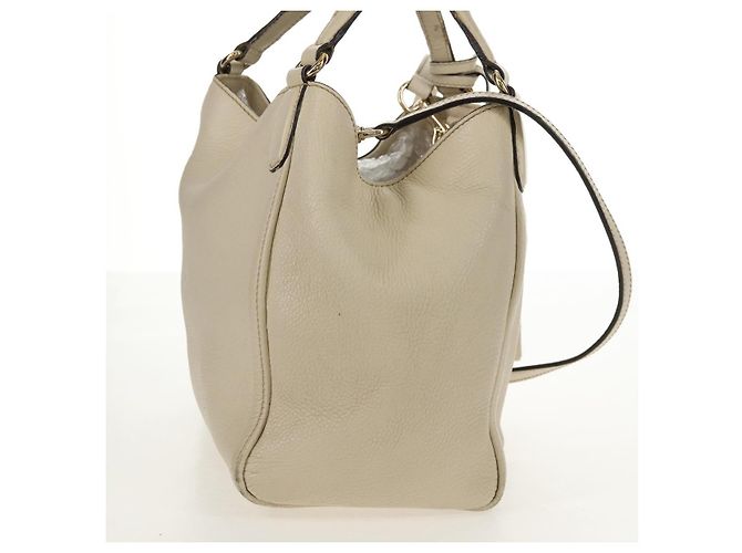 Borsa a Spalla Gucci Soho in Pelle 2 in 1 Bianca Auth ki5995 Bianco - vista 6