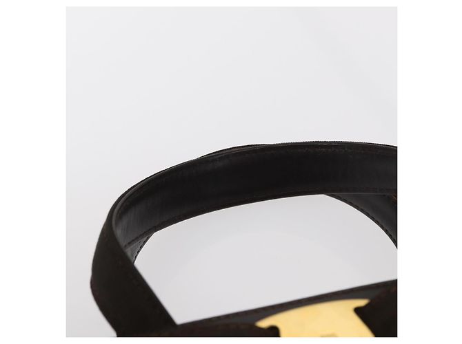 Borsa a mano Salvatore Ferragamo in pelle marrone dorato Auth ka006 - vista 14