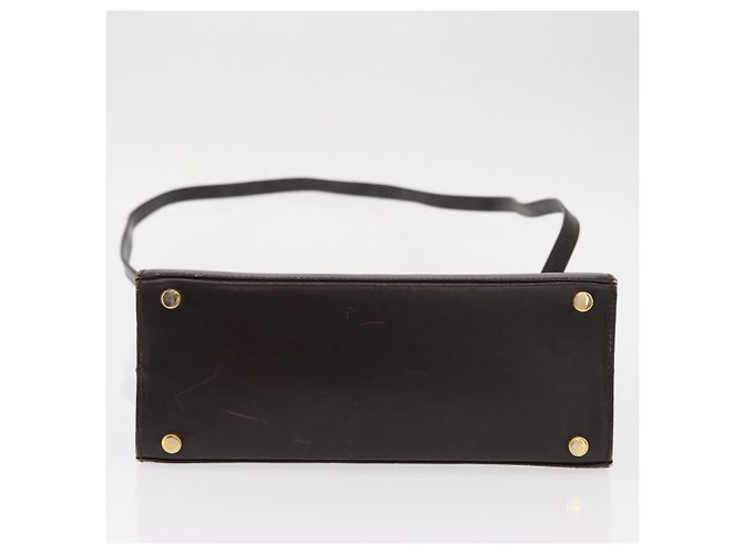 Borsa a mano Salvatore Ferragamo in pelle marrone dorato Auth ka006 - vista 5