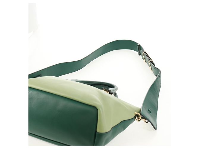 Chloé Borsa a Mano Chloe Bailey in Pelle 2way Verde Auth BA6835 - vista 11