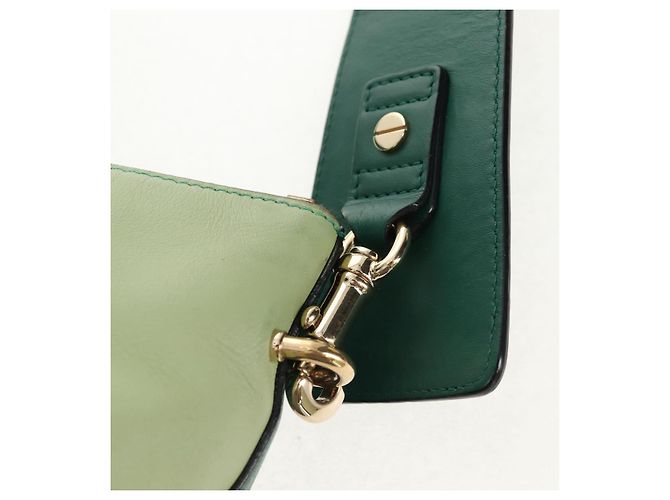 Chloé Borsa a Mano Chloe Bailey in Pelle 2way Verde Auth BA6835 - vista 13