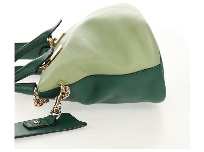 Chloé Borsa a Mano Chloe Bailey in Pelle 2way Verde Auth BA6835 - vista 4