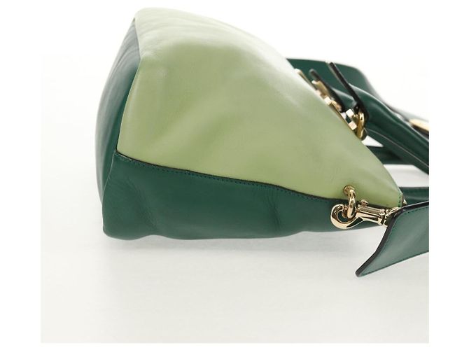 Chloé Borsa a Mano Chloe Bailey in Pelle 2way Verde Auth BA6835 - vista 5