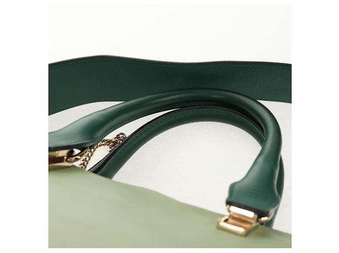Chloé Borsa a Mano Chloe Bailey in Pelle 2way Verde Auth BA6835 - vista 8