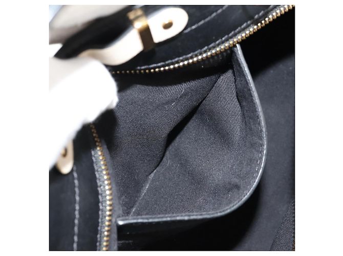 Chloé Chloe Alice Hand Bag Leather 2way White Black Auth BA6836 - view 25