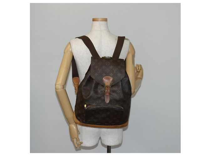 LOUIS VUITTON Zaino Monogram Montsouris GM M51135 LV Auth 147334 Monogramma - vista 27