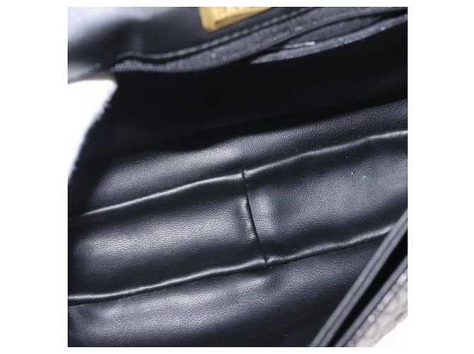 BALLY Borsa a Spalla con Catena Pelle Nera Oro Auth am9754 Nero D'oro - vista 11