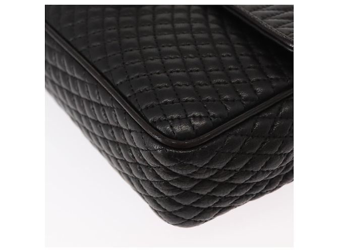 BALLY Borsa a Spalla con Catena Pelle Nera Oro Auth am9754 Nero D'oro - vista 15