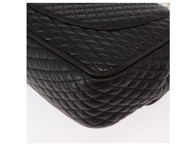 BALLY Borsa a Spalla con Catena Pelle Nera Oro Auth am9754 Nero D'oro - vista 17