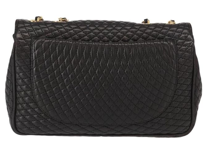 BALLY Borsa a Spalla con Catena Pelle Nera Oro Auth am9754 Nero D'oro - vista 2
