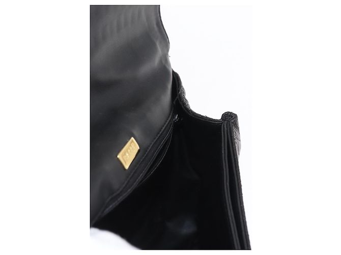 BALLY Borsa a Spalla con Catena Pelle Nera Oro Auth am9754 Nero D'oro - vista 20
