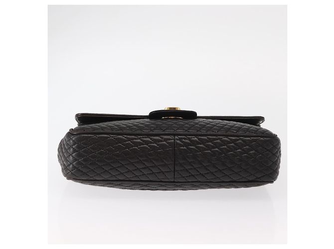 BALLY Borsa a Spalla con Catena Pelle Nera Oro Auth am9754 Nero D'oro - vista 5