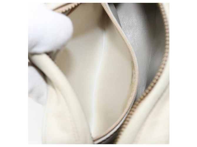 CHANEL Borsa a Spalla Matelassé in Pelle di Agnello Beige Oro CC Auth BA8033 D'oro - vista 23