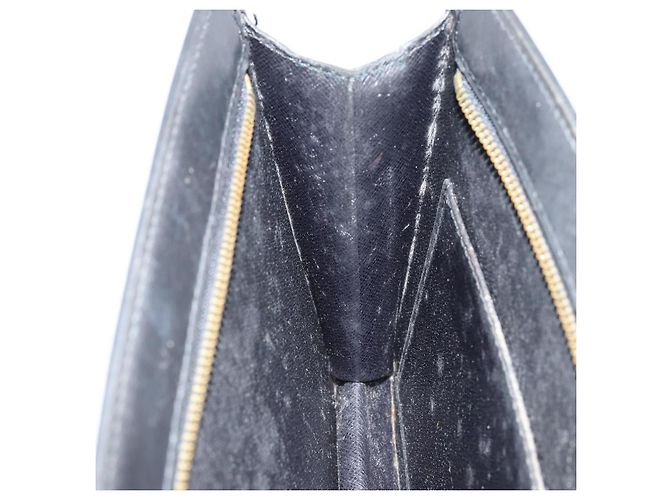 LOUIS VUITTON Pochette Masculina Epi Bolsa de Mão Preta M52522 LV Auth BA7650 Preto - vista 19