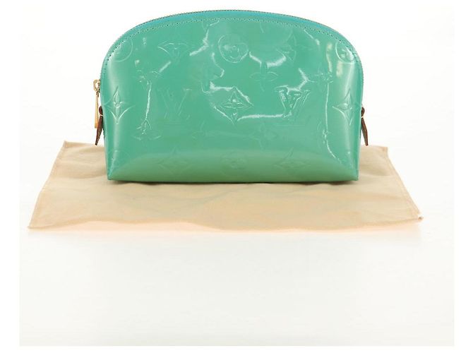 LOUIS VUITTON Pochette Cosmetica Vernis Blu Lagon M91747 LV Auth 152671V - vista 12