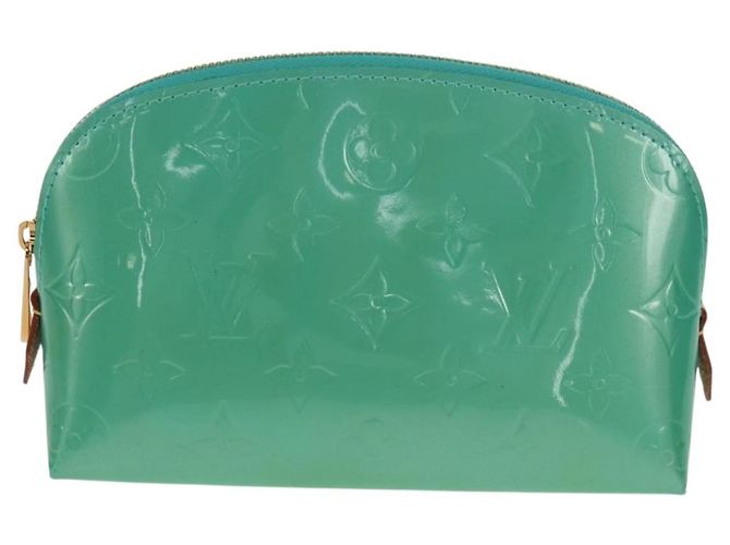 LOUIS VUITTON Pochette Cosmetica Vernis Blu Lagon M91747 LV Auth 152671V - vista 13