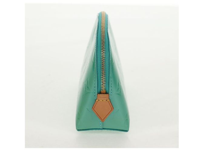 LOUIS VUITTON Pochette Cosmetica Vernis Blu Lagon M91747 LV Auth 152671V - vista 3