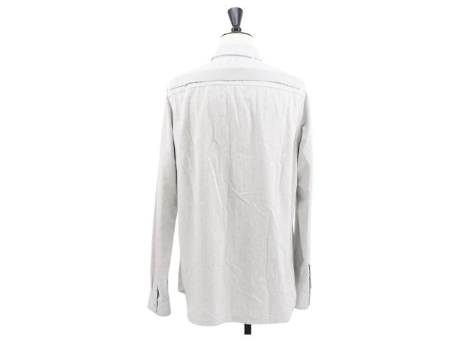 Camisa Rick Owens SS 25 de algodón 41 gris Auth ym066M Castaño - vista 2