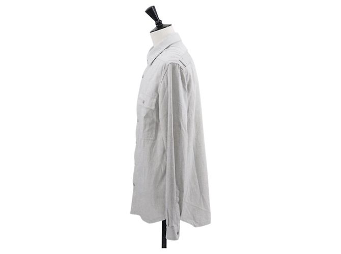 Camisa Rick Owens SS 25 de algodón 41 gris Auth ym066M Castaño - vista 3