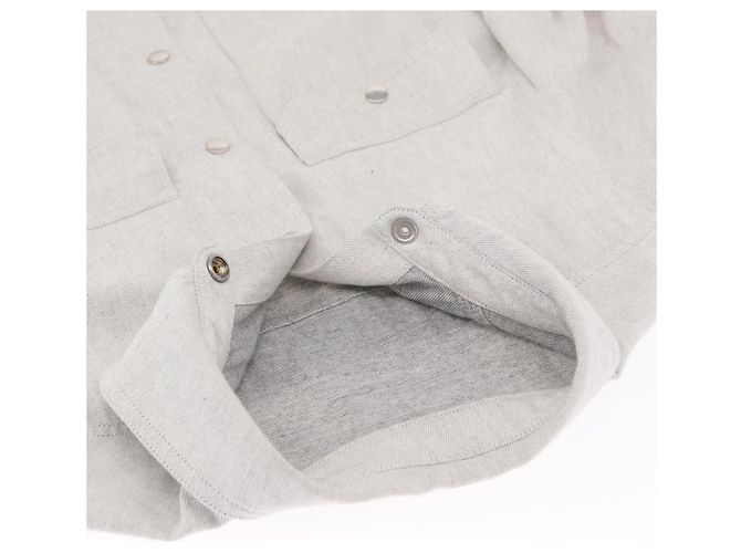 Camisa Rick Owens SS 25 de algodón 41 gris Auth ym066M Castaño - vista 6