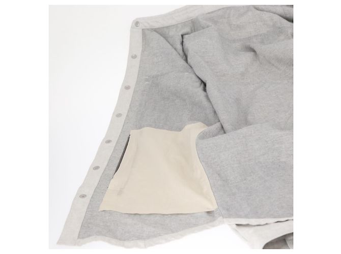 Camisa Rick Owens SS 25 de algodón 41 gris Auth ym066M Castaño - vista 9