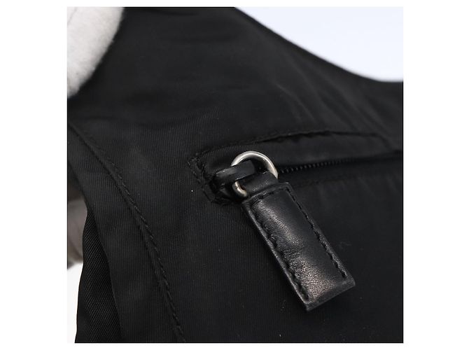 Borsa a Spalla PRADA Nylon Nero Argento Auth SW1836 - vista 19