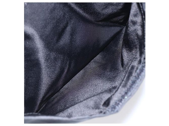 Borsa a Spalla PRADA Nylon Nero Argento Auth SW1836 - vista 25